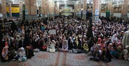 گزارش تصویری/ جشن دختران دهه نودی با حضور ۳هزار عضو کانون  مساجد در قم