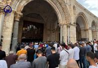 اقامه نماز جمعه ۵۰ هزار فلسطینی در مسجدالاقصی