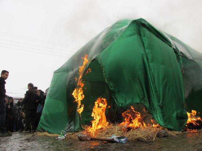 تعزیه سنتی عاشورا در ضیابر برگزار شد