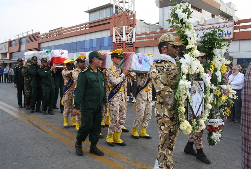 پیکر سیزدهمین شهید مدافع حرم خوزستان و یکی از جان باختگان فاجعه منا وارد اهواز شد