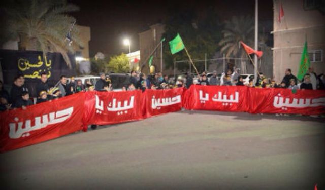 آغاز انتقال طولانی ترین پرچم«یا حسین» در جهان از دیالی به سوی کربلا