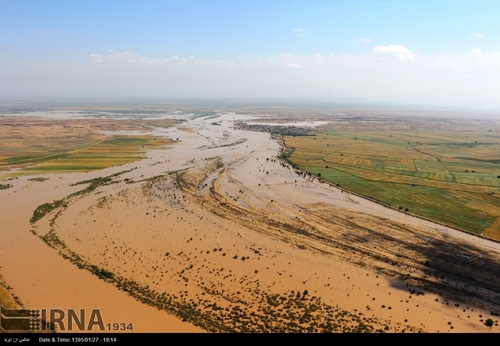 طغیان کارون در خوزستان (عکس)