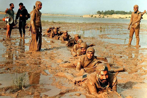 مراسم غبار روبی مزار شهدای گمنام غواص منطقه گلستان اهواز