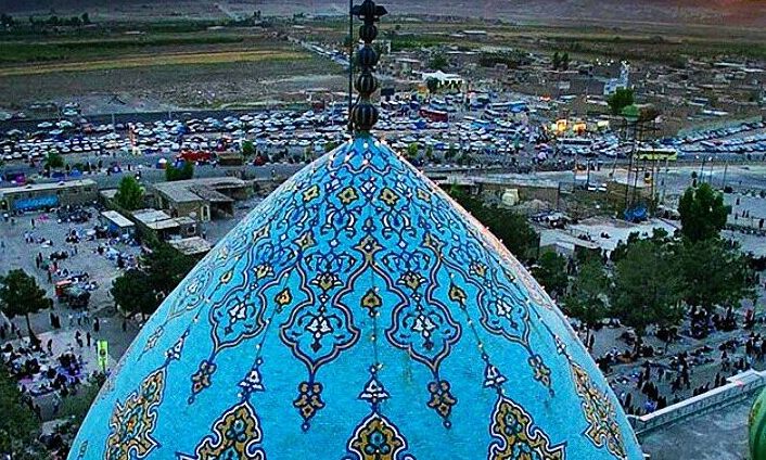 ایجاد ماکت مسجد جمکران در مسیر پیاده روی اربعین