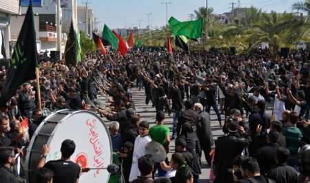 بوشهر در روز تاسوعا غرق در شور حسینی است