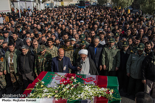 آئین تشییع ۲ شهید گمنام در شهرستان فردیس برگزار شد