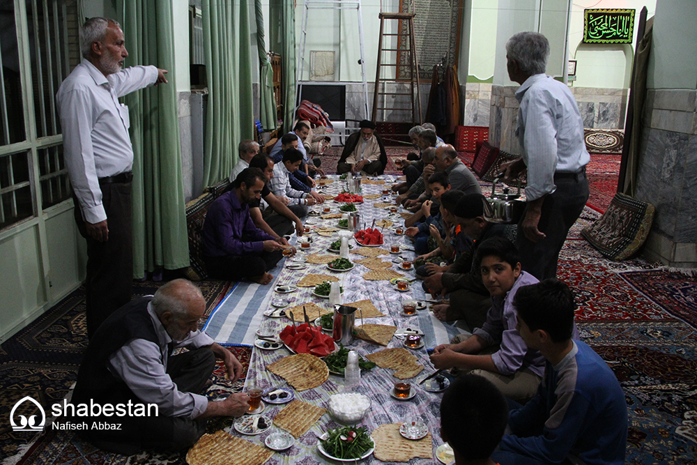 برپایی سفره کریمانه امام حسن مجتبی (ع) در  فردوس گسترده شد