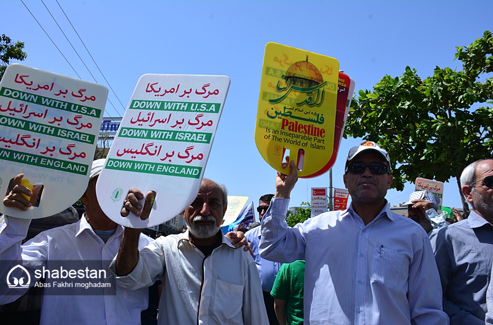 فریاد بلند همبستگی برای آزادی قدس/زن و مرد و کودک همه به میدان آمدند