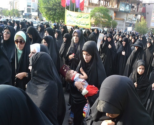 تجمع و راهپیمایی بزرگ صیانت از حریم خانواده در استان سمنان برگزارشد