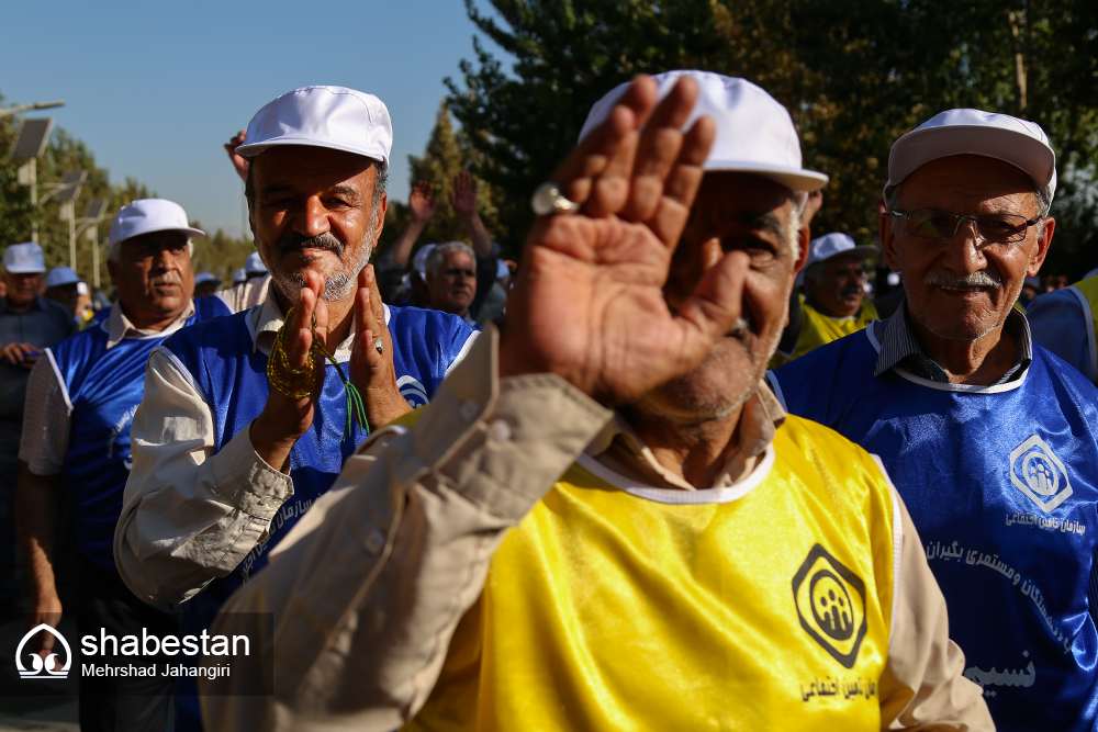 برگزاری همایش بزرگ پیاده روی و گردهمایی سالمندان در پردیس تئاتر تهران 