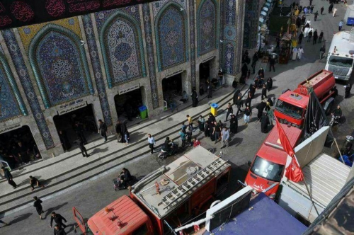  آتش سوزی هتل زائران ایرانی در نجف ۲ کشته و یک مصدوم بر جای گذاشت