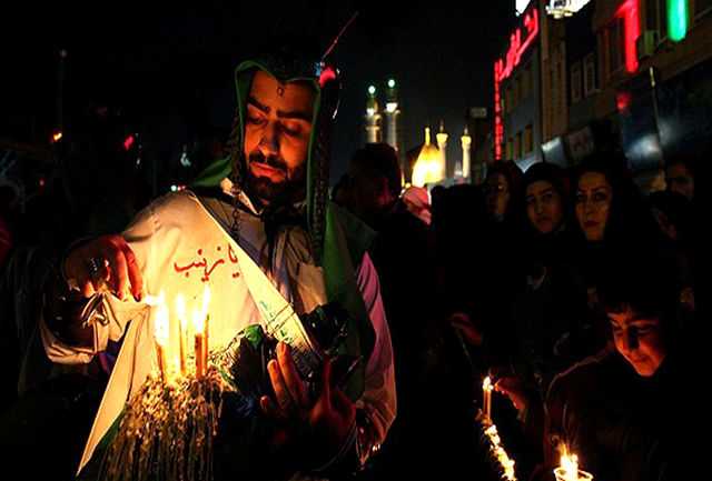 آیین معنوی شام غریبان در کرمانشاه برگزار شد