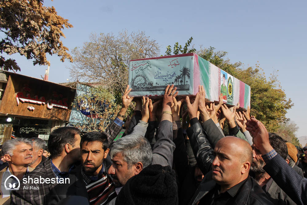 پیکر مطهر شهید «محمود نیستانی» در بجنورد تشییع شد