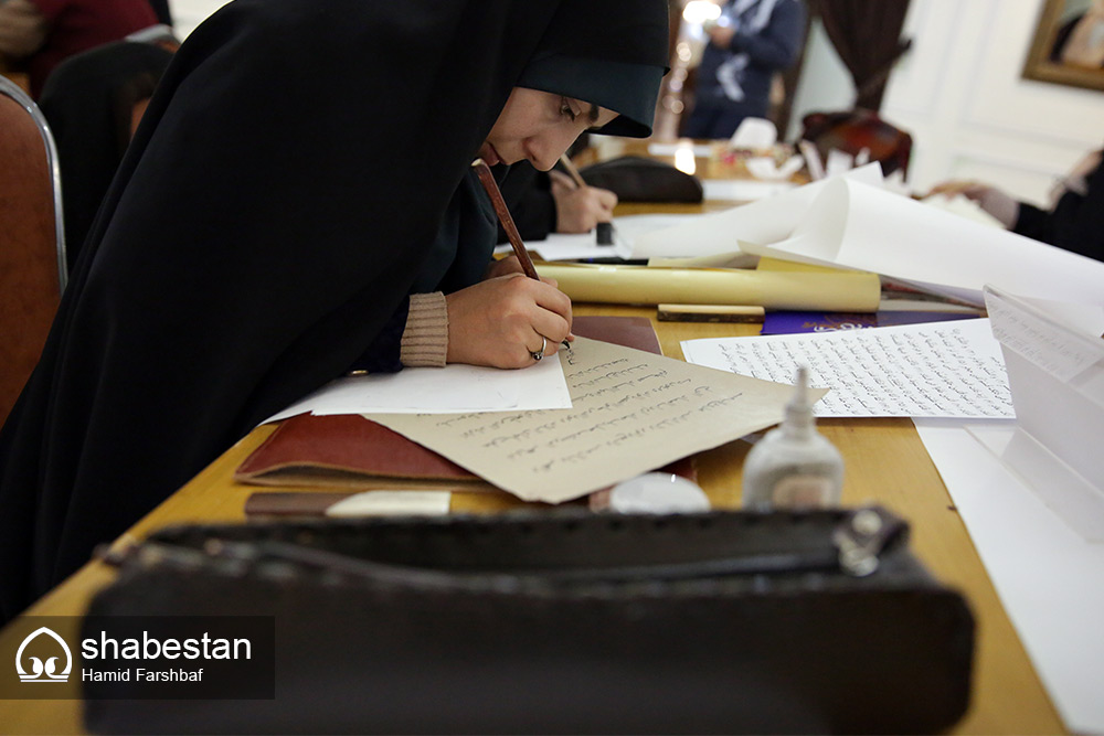 جشنواره کتابت خوشنويسي با موضوع کالای ایرانی در دلیجان