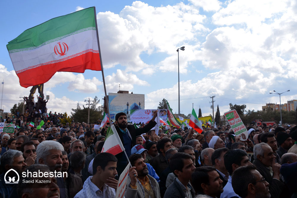 راهپیمایی مردم سراسر کشور به دنبال خروج آمریکا از برجام