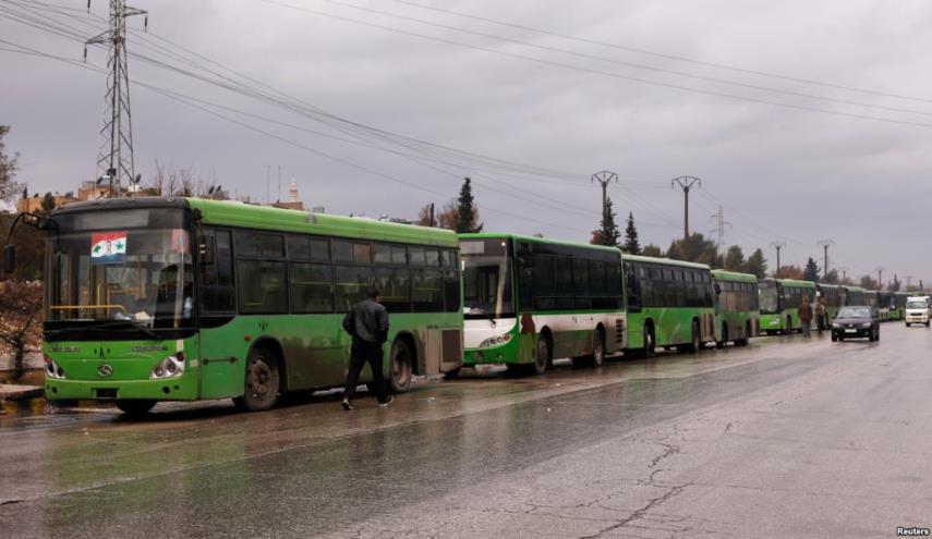 آغاز خروج تروریست ها از «القدم» دمشق 