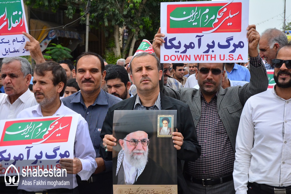 فریاد «مرگ برآمریکا» در گلستان طنین انداز شد