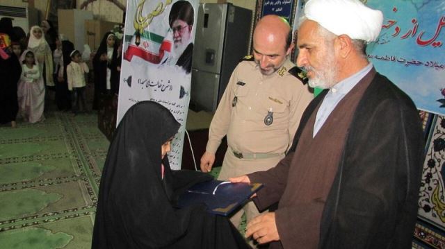 برگزاری جشن روز دختر در مسجد ۱۴ معصوم منطقه یکم نداجا