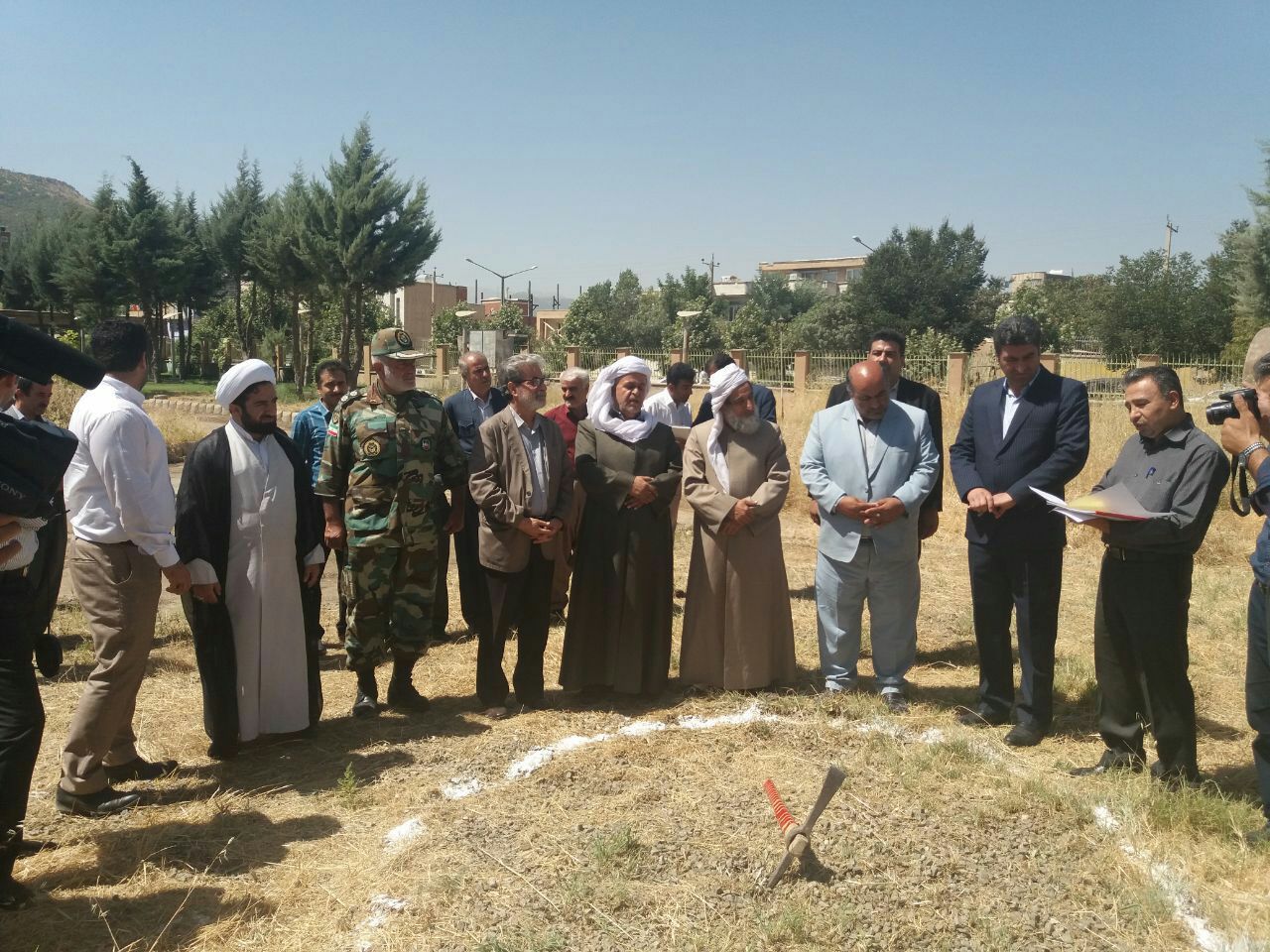  ساختمان پلاتوی شهرستان مریوان کلنگ زنی شد