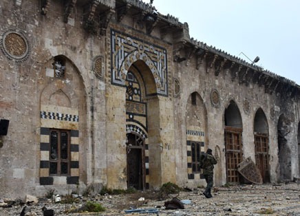 ادامه بازسازی مسجد جامع اموی در حلب