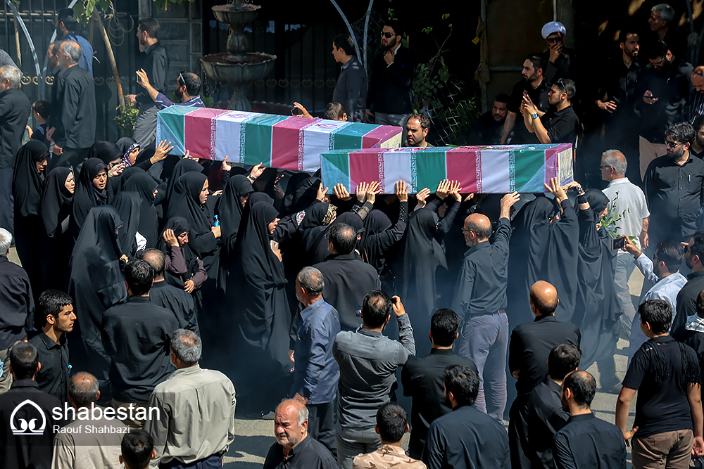 تشییع پیکر ۹ شهید گمنام دوران دفاع مقدس در تبریز