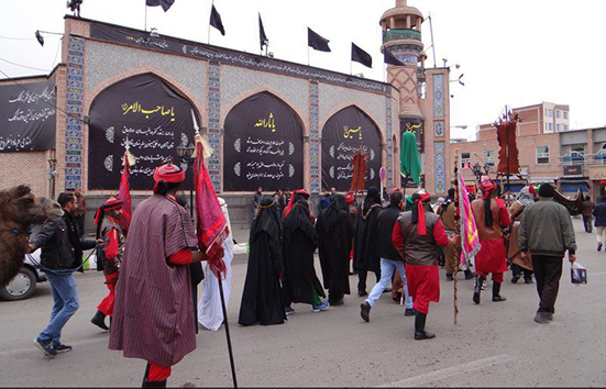 مراسم شبیه خوانی سومین روز شهادت امام حسین (ع)  برگزار شد