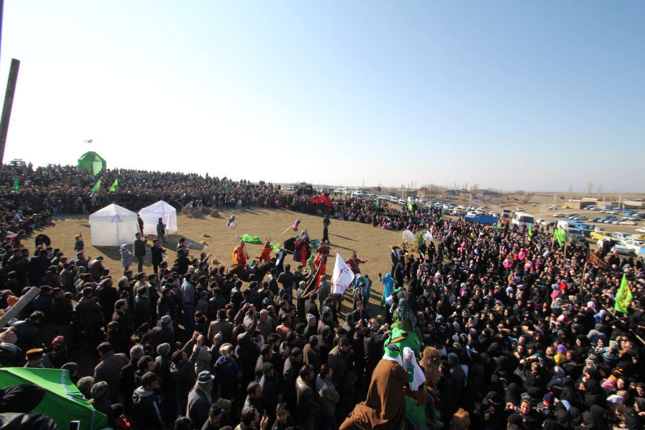 جاماندگان اربعین حسینی در روستای «اولما» گرد هم می آیند/ حرکت نمادین کاروان «از کربلا تا شام»