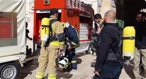 آتش سوزی در منزل مجاور مسجدالاقصی مهار شد