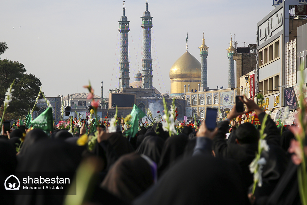 حرکت دسته عزاداران بانوی کرامت از تهران تا قم