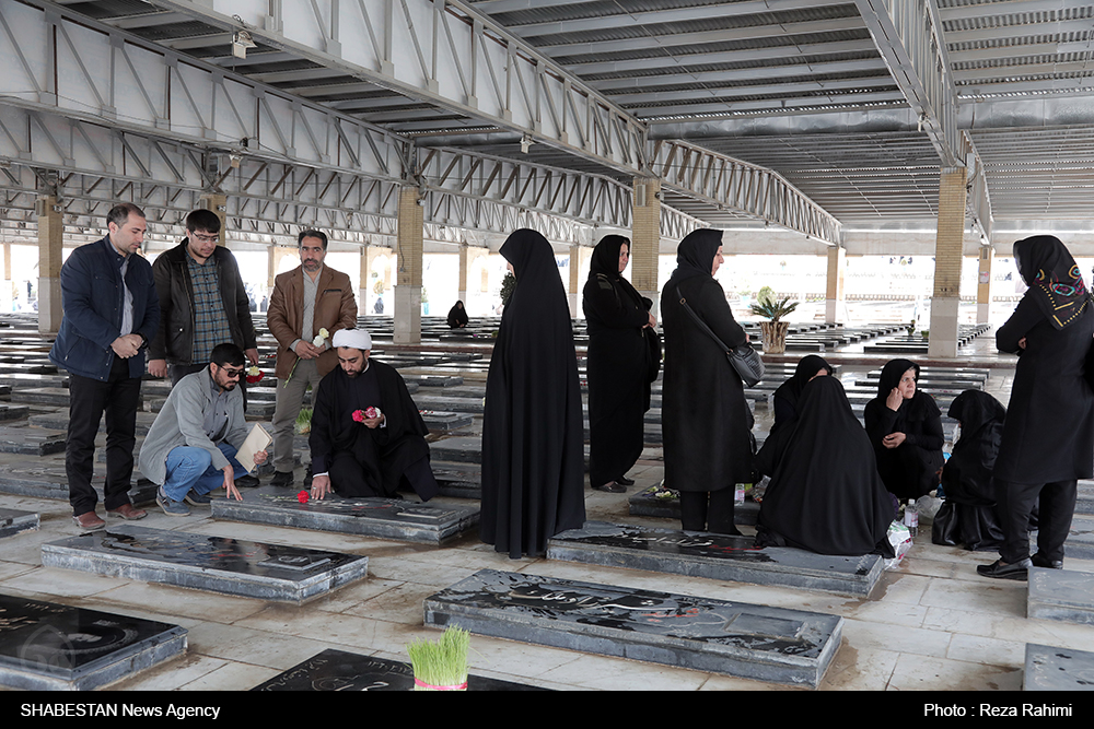 تجدید میثاق جوانان کانون های مساجد کرمانشاه با شهدا