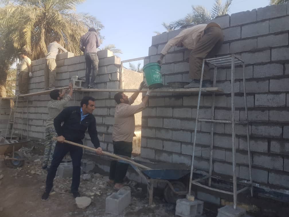 محرومیت زدایی گروه جهادی انصارالمهدی (عج) آبادان در روستای تنگه ۳