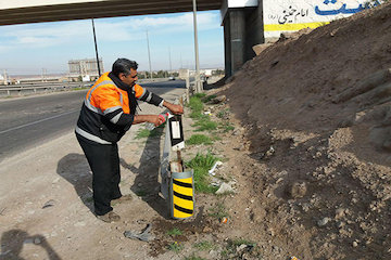 حریم جاده‌های بندر آستارا پاکسازی شد