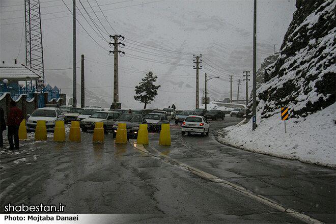 جاده کرج به چالوس لغزنده است؛ رانندگان احتیاط کنند