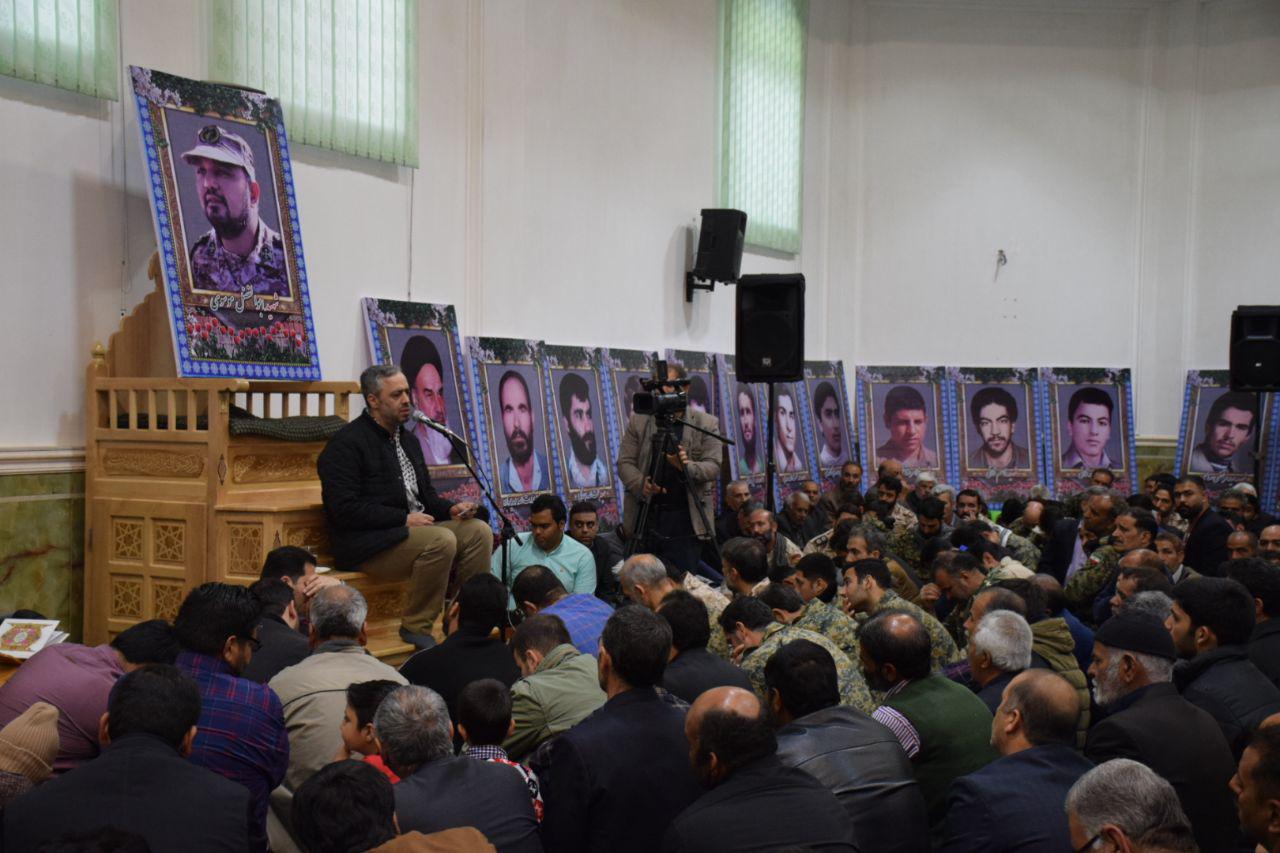 اربعین پاسدار مدافع وطن شهید«ابوالفضل موسوی» در روستای کاغذی برگزار شد