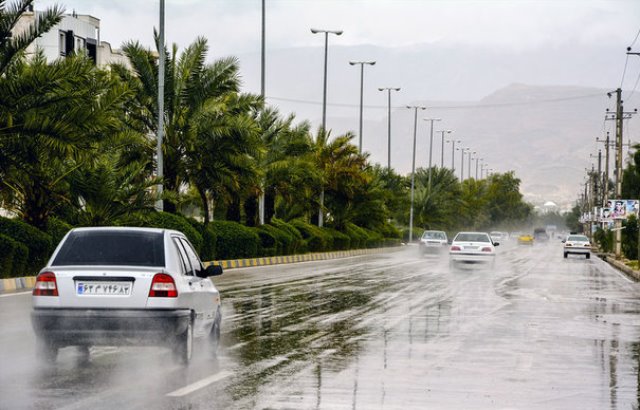 آسمان بوشهر بارانی می شود