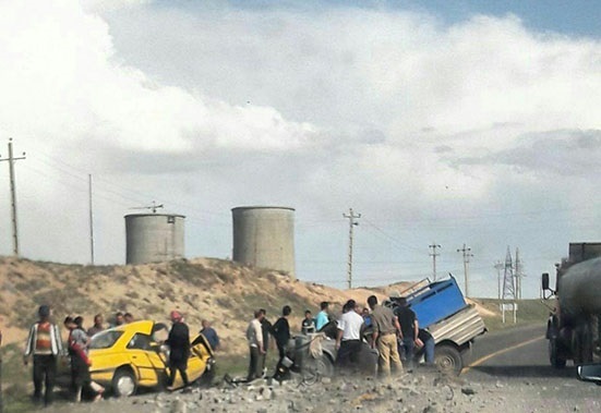 تصادف شدید در جاده اردبیل – مشگین شهر یک کشته برجای گذاشت