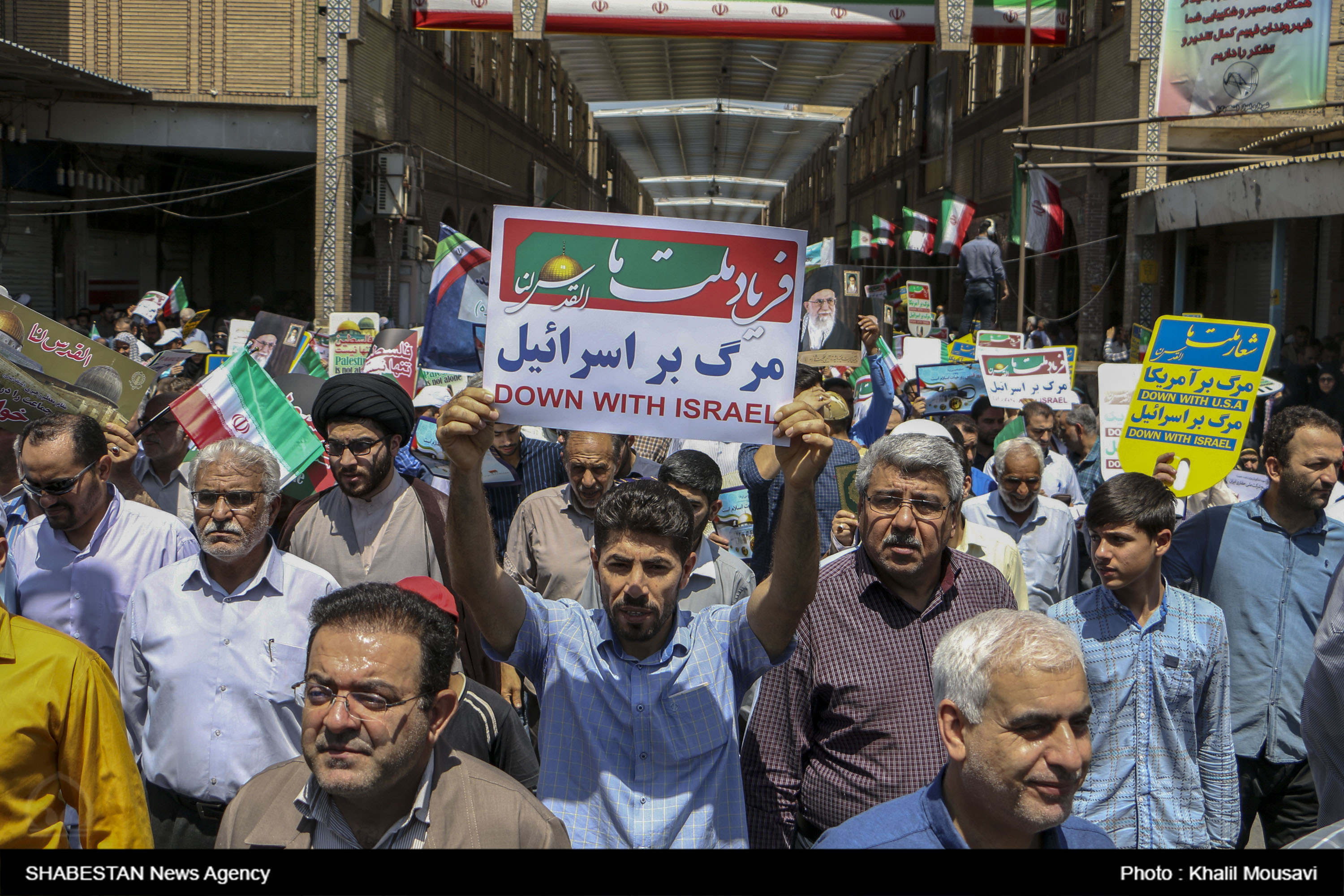 «القدس لنا» در اهواز طنین انداز شد/ تازیانه های گرما بر اراده روزه داران اثر نکرد