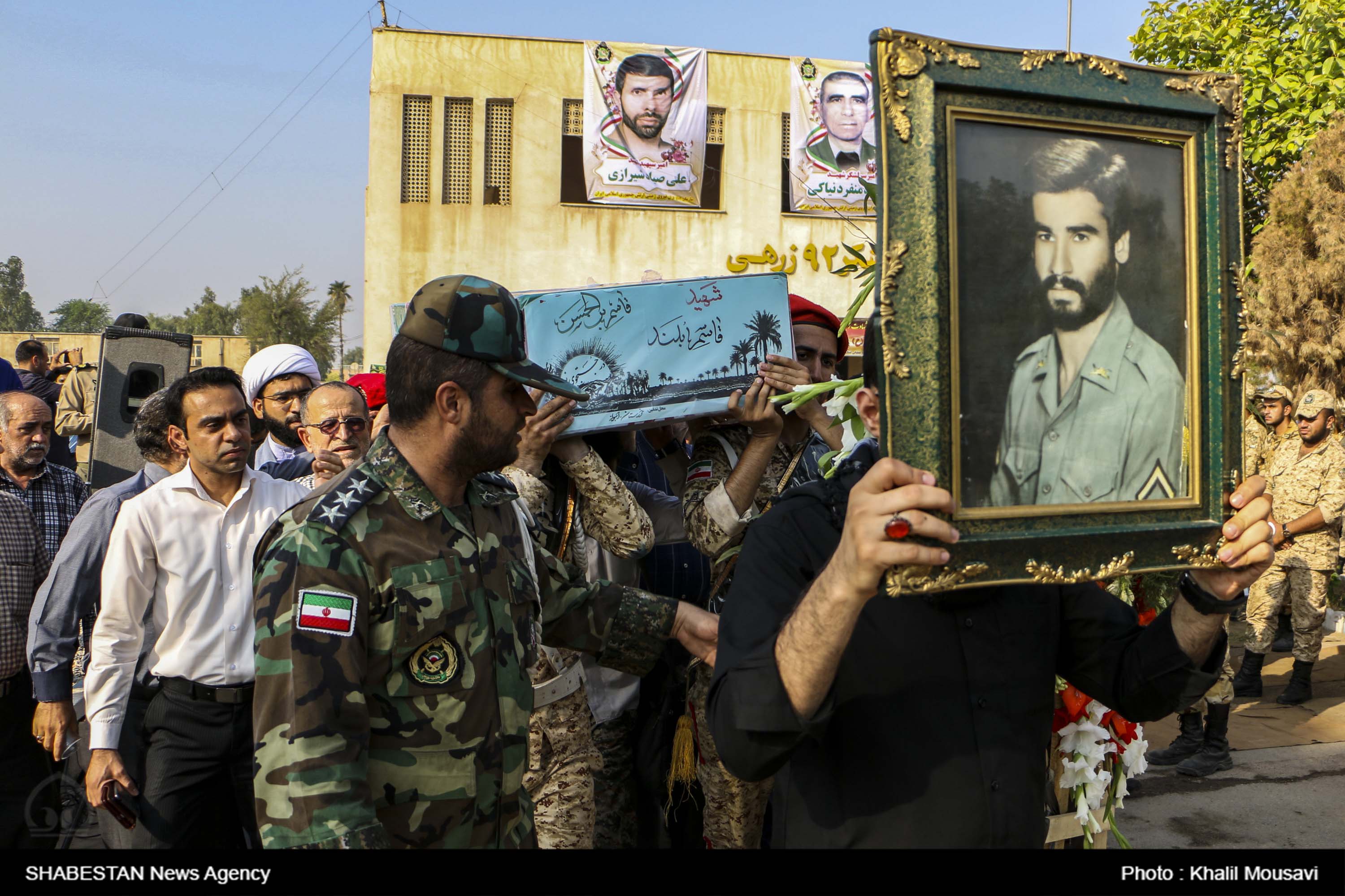 پیکر پاک «شهید قاسم بلند» پس از ۳۷ سال در زادگاهش به خاک سپرده شد