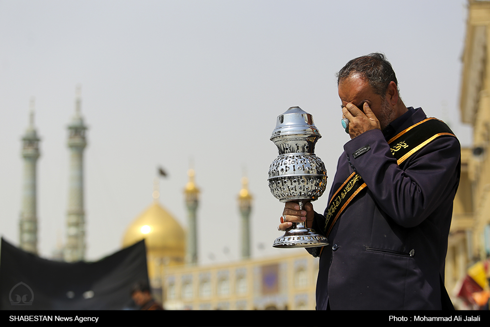 قم در سوگ امام محمدباقر(ع) غرق در اشک و ماتم است