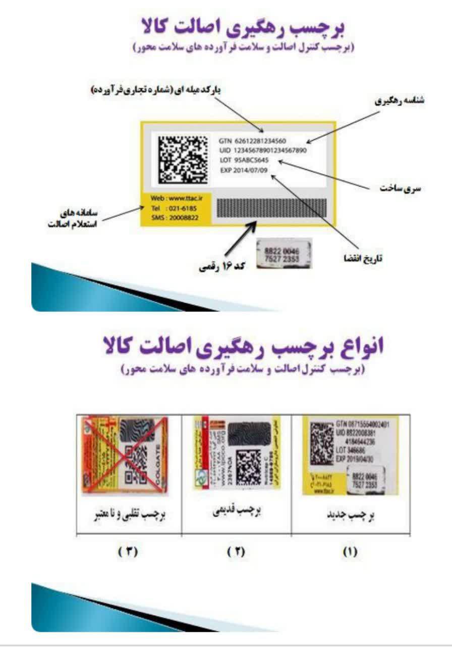 برخورد با عرضه کالاهای خارجی فاقد برچسب رهگیری اصالت کالا