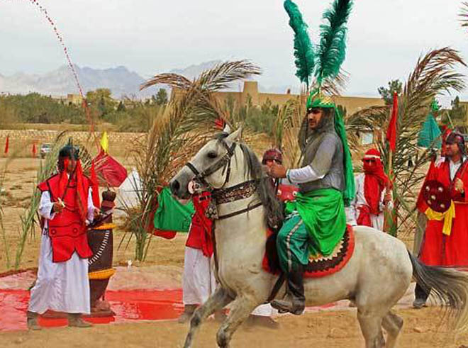 اجرای تعزیه قیام کربلا در روستای متانکلا قائمشهر 