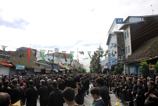 مرزنشینان آستارایی در عاشورای حسینی به سوگ نشستند