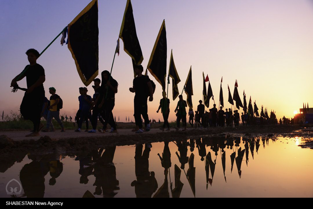 جاماندگان اربعین در  امامزاده سلیمان(ع) گرگان تجمع می کنند