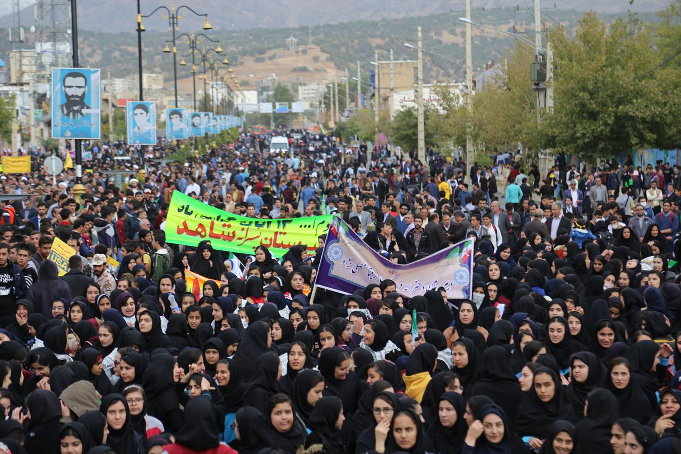 فریاد ضد استکباری ۱۳ آبان در همه شهرهای کهگیلویه وبویراحمد طنین انداز شد 