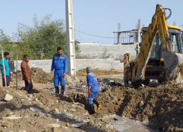 ورود آبفا در جلوگیری از هدررفت آب/ آغاز اجرای عملیات خط جدید انتقال در سنگ کن غربی