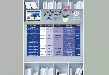 برنامه‌های غیرحضوری فرهنگی و آموزشی کتابخانه‌های عمومی در سامانه‌ آموزش آنلاین 