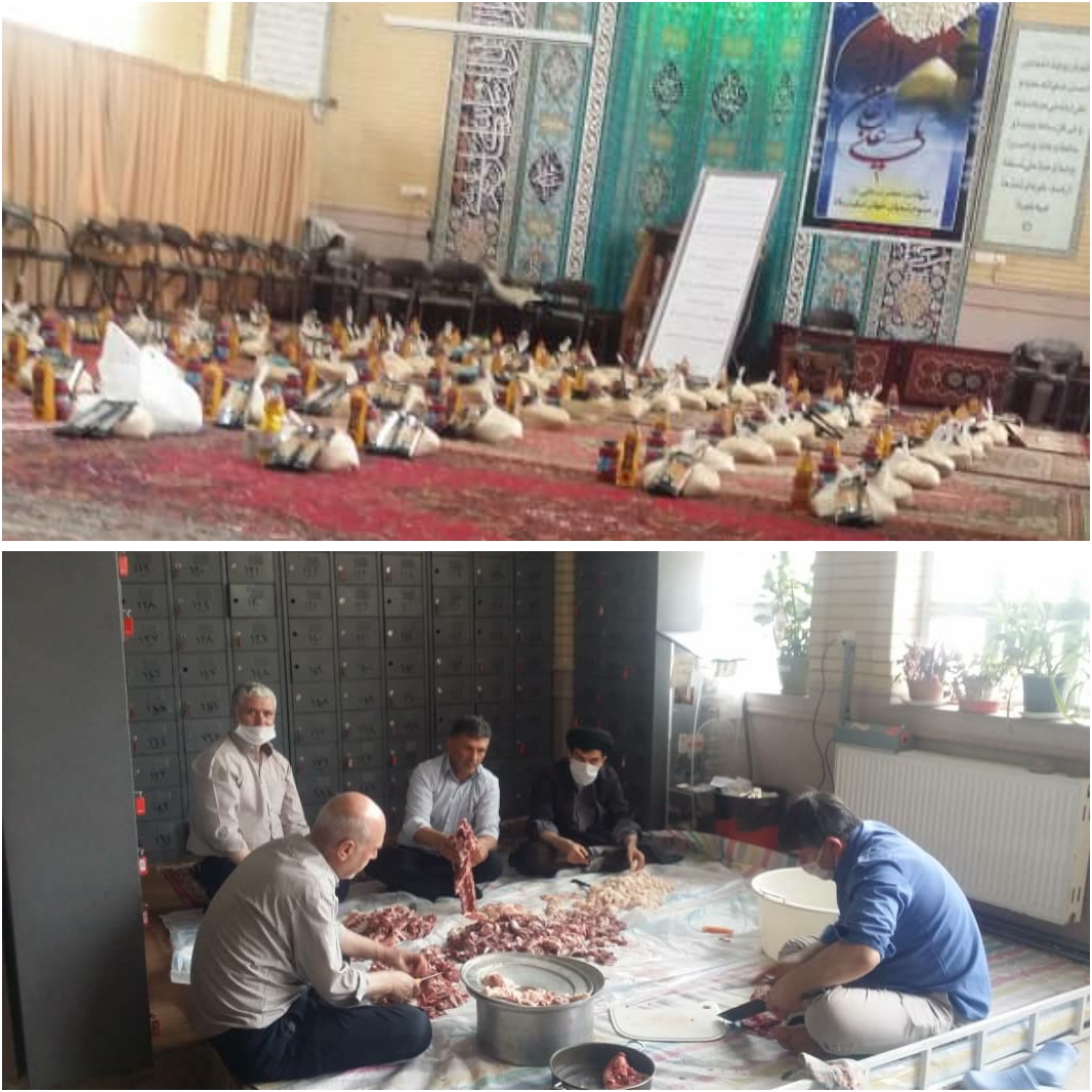 اهدای ۷۵ بسته معیشتی از سوی اعضای کانون مسجد قدس تبریز
