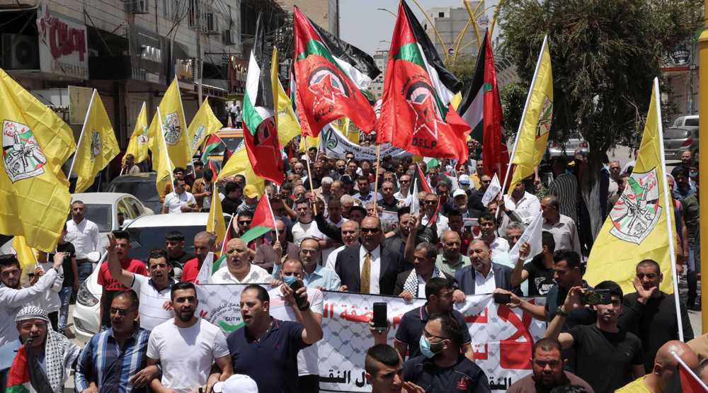 راهپیمایی مردم فلسطین علیه طرح الحاق و معامله قرن 