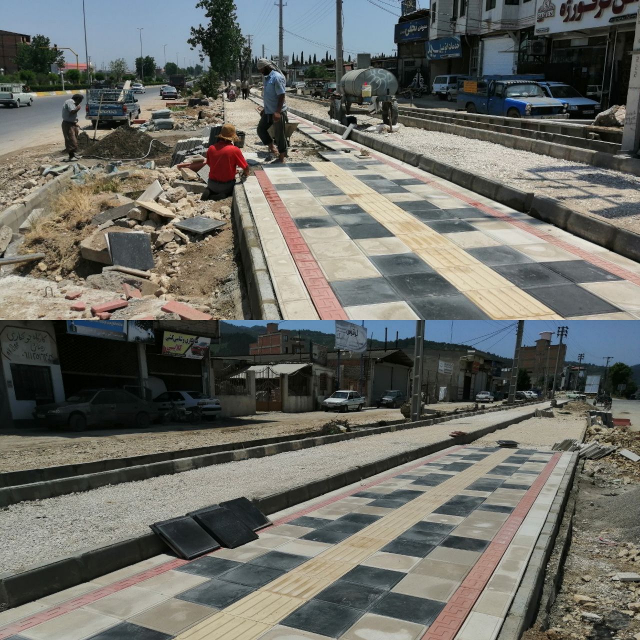 فاز اول جاده سلامت بهشهر با قوت در دست انجام است