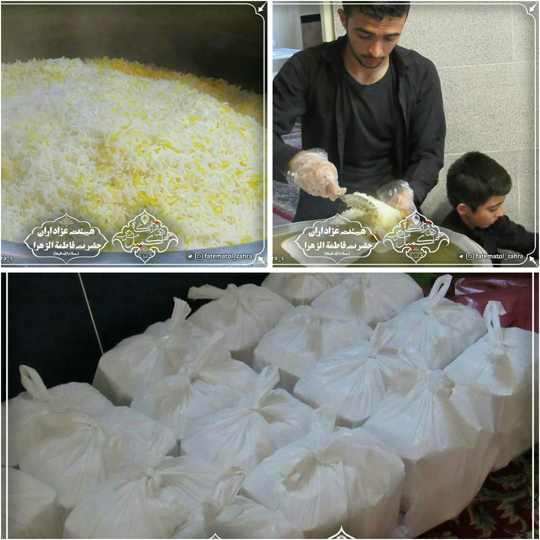 توزیع ۱۰۰ بسته غذای گرم به همّت فعّالان کانون فاطمه الزهرا